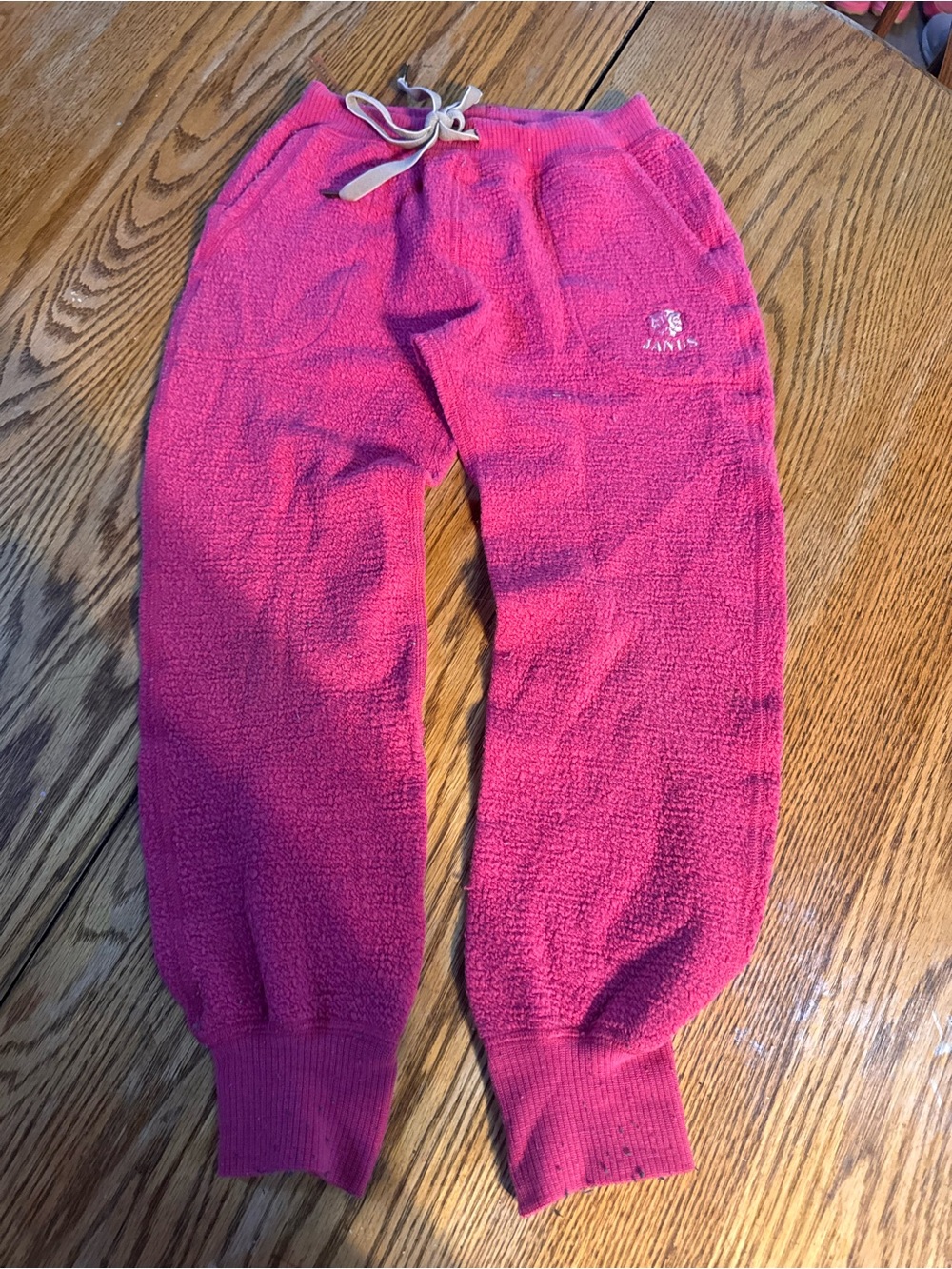 Rare Janus Norway Merino Wool blend Kids Jogger Sweatpants Pink girls eu 130